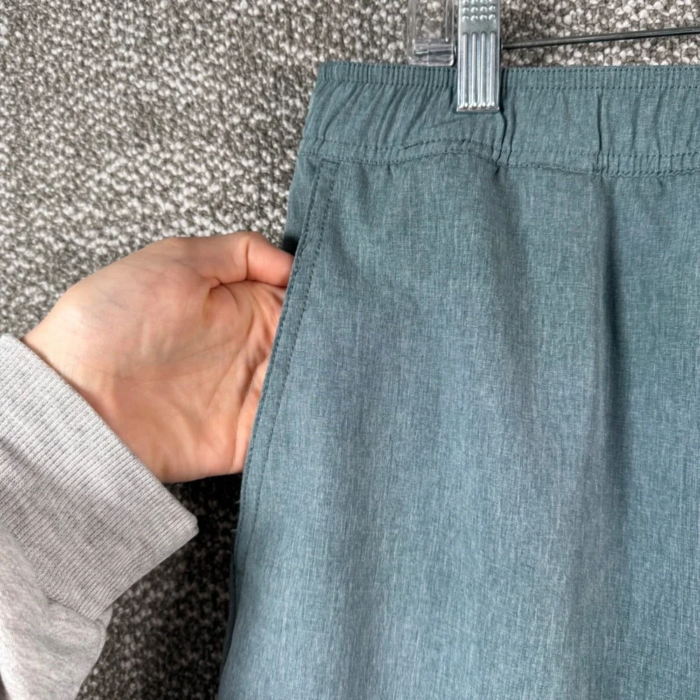 Fair Harbor The Anchor Swim Shorts Men XL Blue Heather Lined Board‎ Shorts